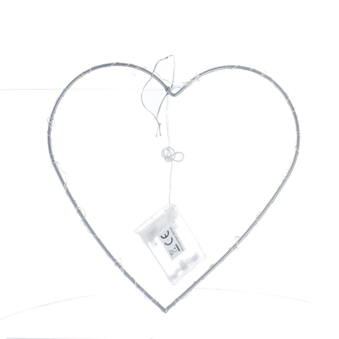 Herzsilhouette Mit LED - ø Ca. 25 Cm 3 Herzsilhouette Mit LED - ø Ca. 25 Cm