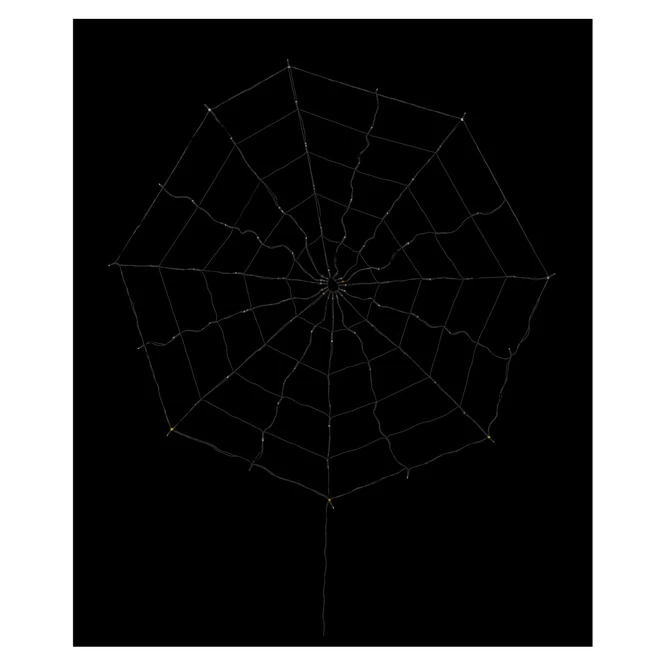 90er LED-Spinnennetz - Ø = Ca. 160 Cm 4 90er LED-Spinnennetz - Ø = Ca. 160 Cm – Bild 2