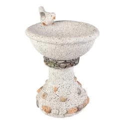 Vogeltränke - Aus Magnesia - Ca. 23,5 X 23,5 X 34 Cm