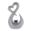 Standdeko - Herzen - Silber - Aus Keramik - Ca. 17,5 X 7,5 X 28,5 Cm 1 Standdeko - Herzen - Silber - Aus Keramik - Ca. 17,5 X 7,5 X 28,5 Cm -Lumo Geschaft 243370 Bild 4016096447465