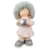 Dekokind Mit Solar LED - Mädchen Mit Kamera - Ca. 22 X 22 X 45 Cm -Lumo Geschaft 243402 4016096447687 mica living maedchen mit kamera solar led 02