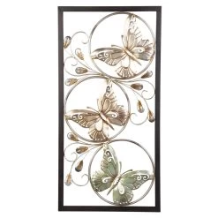 Wandbild - Schmetterlinge - Aus Metall - Ca. 40 X 2 X 80 Cm