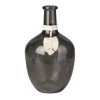Glas-Vase Mit Makrameeblatt - Bauchig - Ca. 18 X 30,5 Cm -Lumo Geschaft 243634 4016096448813 mica living vase mit makrameeblatt 01