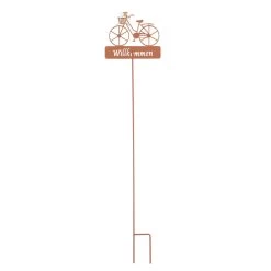 Pflanzenstecker - Fahrrad - Aus Metall - Ca. 90 X 20 Cm