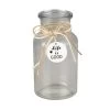 Vase - Life Is Good - Aus Glas - Ca. 6,5 X 12,5 Cm -Lumo Geschaft 243676 4016096449155 MICA LIVING Vase 01