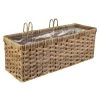 Hängepflanzkorb - Grau/braun - Aus Kunststoffrattan - Ca. 44 X 19 X 16 Cm 1 Hängepflanzkorb - Grau/braun - Aus Kunststoffrattan - Ca. 44 X 19 X 16 Cm -Lumo Geschaft 243772 4016096450588 mica living haengepflanzkorb braun 02