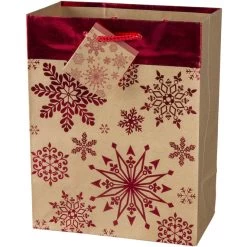 Alternative view of Geschenktasche - Schneeflocken - 26 X 32,5 X 12,5 Cm