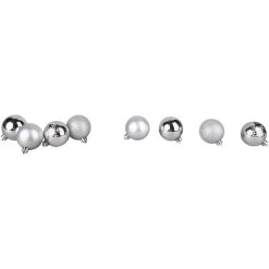 Christbaumkugeln - Silber - 30 Stück