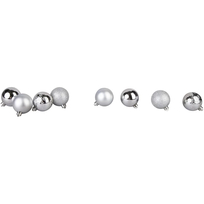 Christbaumkugeln - Silber - 30 Stück 3 Christbaumkugeln - Silber - 30 Stück