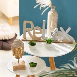 Alternative view of Deko-Schriftzug - Relax - Aus Holz - Ca. 44 X 5 X 19,5 Cm