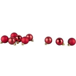 Christbaumkugeln - Rot - 12 Stück